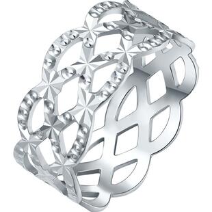 T周六福铂金戒指女pt950素圈白金情侣对戒指环正品送女情人节礼物