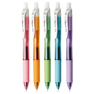 日本Pentel派通energel笔速干中性笔BLN-105学生用彩色按动黑笔考试针管签字水笔0.5