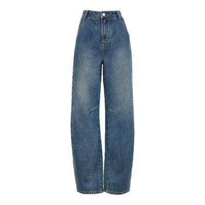 ONLY高腰气球裤洗水牛仔裤