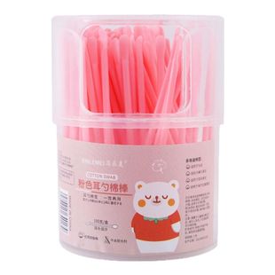 100支掏耳勺棉签二合一成人耳勺清洁棉签掏耳神器美容化妆棉花棒