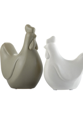 北欧风抽象哑光陶瓷个性家居摆设