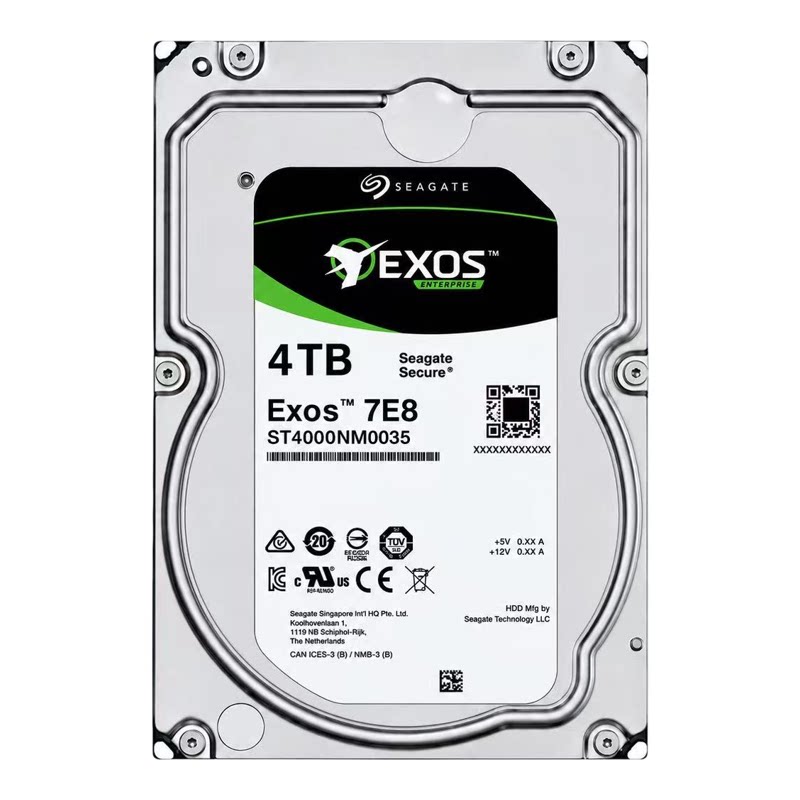 捷 ST4000NM0035 4T SATA 3.5寸 银河企业级服务器安防监控硬盘