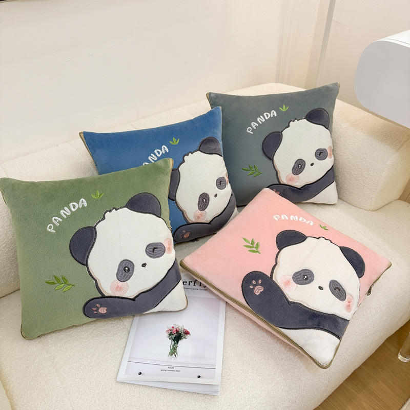 车载抱枕被子两用车用新款加厚珊瑚绒汽车午睡枕头毯子二合一车内