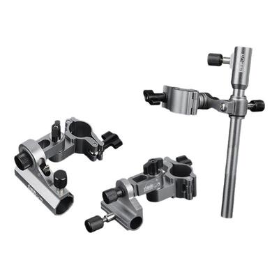 钓哈哈新款旋转拐角炮台架饵盘架鱼护架铝镁合金钓椅配件欧式通用