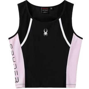 SPYDER蜘蛛春夏女子TRAINING修身针织弹力布吸湿无袖T恤21CS422W