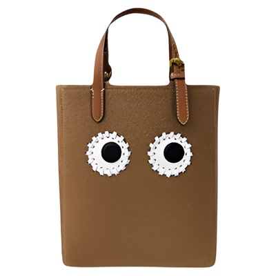 CTANDJIM毛毯材质眼睛托特包