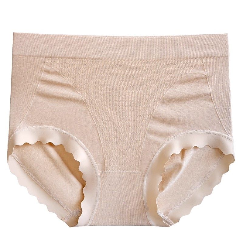 【明星推荐】美宅抗菌桑蚕丝内裤中腰轻收腹提臀裤无痕裸感透气女