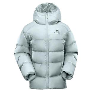 骆驼羽绒服女25冬季款户外防风防水情侣鹅绒外套男保暖防寒面包服