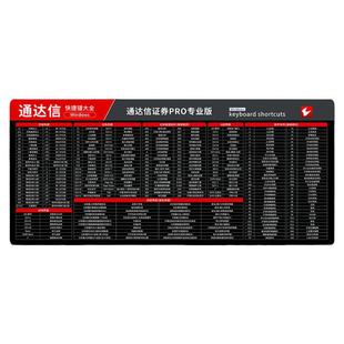 股票鼠标垫通达信同花顺东方财富证券快捷键专用大全办公键盘桌垫