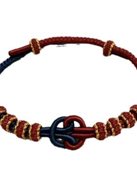 孔钱结手绳手工编绳转运珠手绳可串黄金女八股辫3mm手绳本命年绳