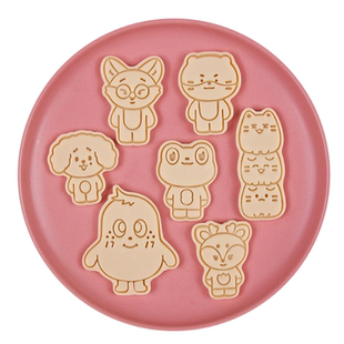 miniteen卡通饼干模具韩国男团周边DIY石塑黄油曲奇按压烘焙工具