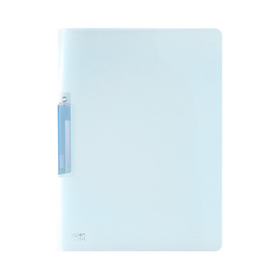 得力旋转夹文件夹PP抽杆夹