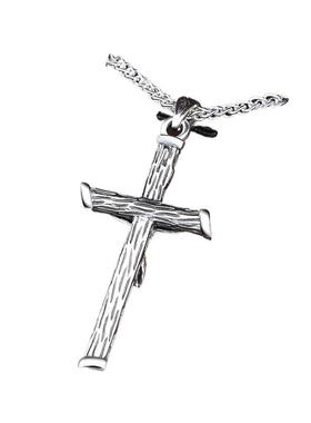 银十字架吊坠男女欧美项链高级感