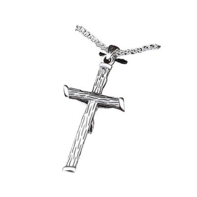 银十字架吊坠男女欧美项链高级感
