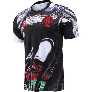 Adidas阿迪达斯曼联25/26赛季赛前热身训练足球服球衣KA6419