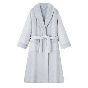 BE珊瑚绒睡袍男冬季长款加绒加厚男士浴袍冬天情侣长袍秋冬睡衣女