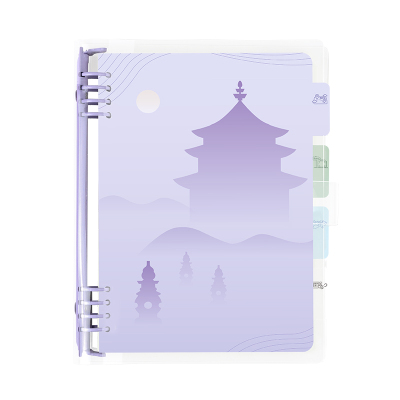 A5透明活页盖章本送创意DIY贴纸