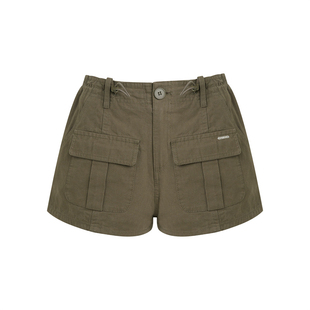 Liilou 26ss Athflow 100%棉 抽绳腰头挺括舒适休闲工装短裤