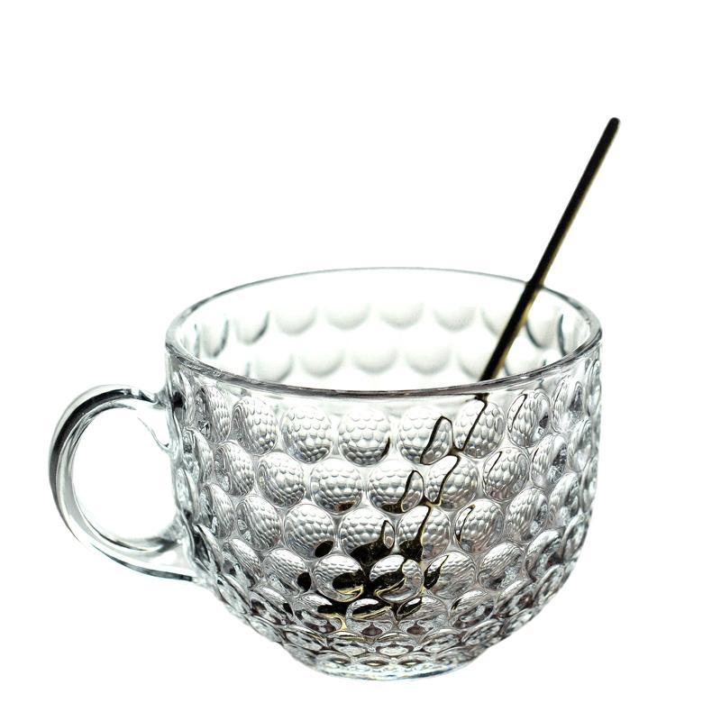 燕麦早餐杯可微波带盖勺家用茶杯