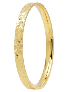 足金金包银碎冰冰手镯女2026新款爆闪亮面足金工艺送母亲节礼物