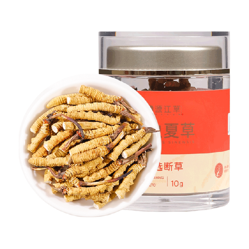 源江草正品头茬冬虫夏草断虫草自食佳选大号断草礼盒装礼品