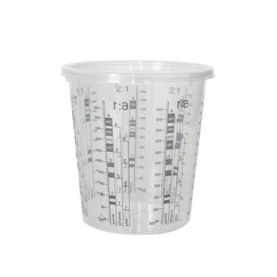 一次性调漆杯塑料量杯油漆刻度杯PP塑料杯比例油漆杯调色杯油漆桶