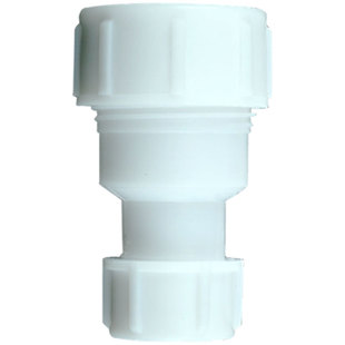 白色快接水管pe管接头快速活接头自来水变径直接速接4分转1寸配件