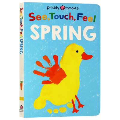 春天 英文原版绘本 See Touch Feel Spring 宝宝触摸书 幼儿英语启蒙纸板书 英文版进口原版英语书籍