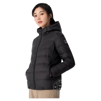 361度羽绒服女冬季新款轻薄连帽羽绒夹克保暖短款运动外套女装