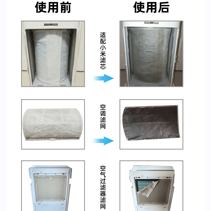 防细菌空调防尘过滤网冷气进风口隔灰尘网纱窗空气净化初滤静电棉