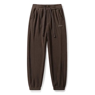 休闲裤男士秋冬季哈伦宽松潮牌痞帅卫裤冬季加绒加厚运动裤子男款
