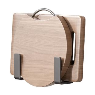 沐笙歌厨房锅盖架挂钩免打孔置物架壁挂式砧板菜板收纳架