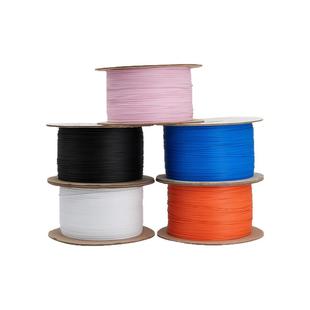 0.45椭圆包胶铁丝 数据线包塑铁芯扎线 扎线机PE环保纸轴扎线扎带