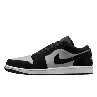 NIKE耐克黑灰AJ1男鞋Air Jordan 1低帮复古板鞋篮球鞋553558-048