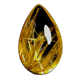 天然金发晶水晶吊坠女钛晶无事牌男黄发晶貔貅原石发晶水滴项链夏