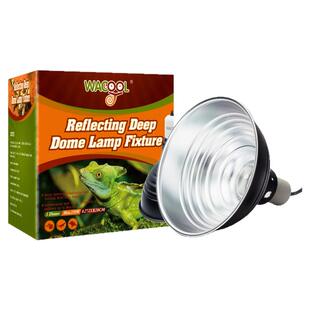 玩酷wacool爬宠加热灯罩蜥蜴守宫保温防烫光学反射铝灯支架8.1寸