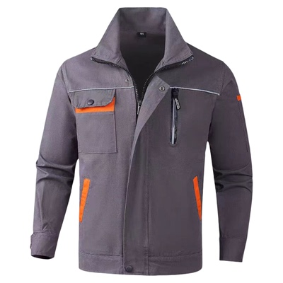 春秋纯棉工作服套装男