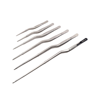 不锈钢镊子弯镊直镊枪镊尖头维修采耳实验室组培镊子防滑规格齐全