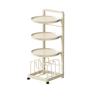 咚西厨房置物架壁挂台面两用锅具收纳家用分层锅架下水槽收纳架子