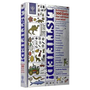 Listified 大英百科全书系列之300个事实榜单科普书英文原版 儿童小学生英语课外阅读科普启蒙读物 Britannica Book 正版进口 8岁+
