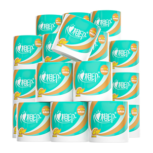 心相印经典心柔卷筒纸有芯180克27粒4层卷纸卫生纸厕纸卷纸家用