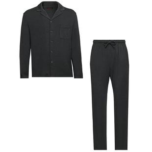 爱慕先生24秋冬暖意绒感家居套装睡衣男中厚外穿翻领开衫长袖长裤