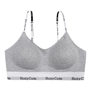 JoyceBra字母无痕舒适内衣女小胸聚拢无钢圈舒适防下垂运动文胸罩