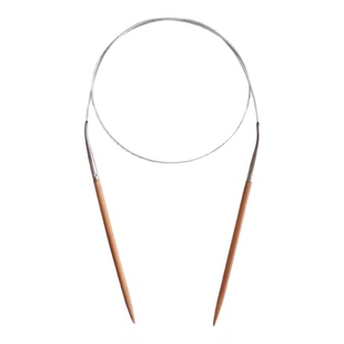 环针手工编织棒针80cm长度环形针炭化棒针竹针织毛衣针钢丝绳环线