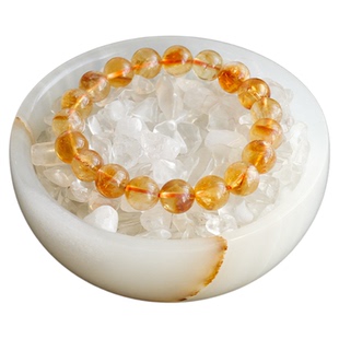 阿富汗玉消磁碗天然水晶碎石原石能量首饰手链镯串净化器皿摆件