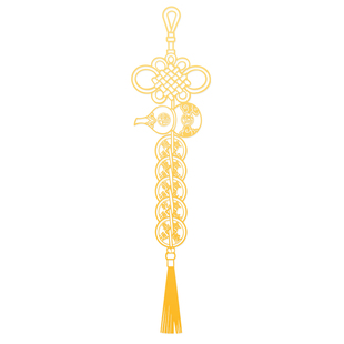 五帝钱葫芦隐形金属贴解决门对门入户门对邻居门吉祥中国结挂件