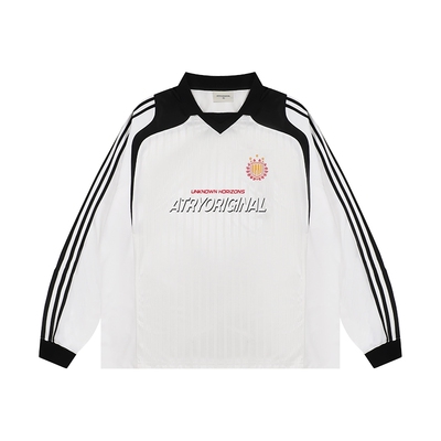 ATRY复古条纹撞色运动球服上衣