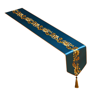 新中式桌旗茶桌布茶台茶旗现代简约布艺茶席垫子餐桌台布茶几垫布