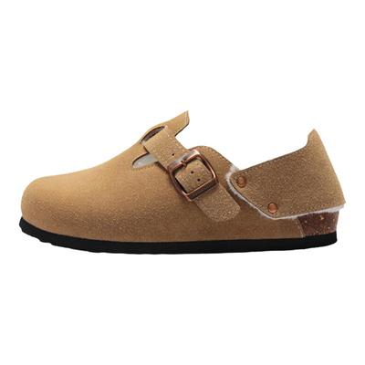 勃肯鞋博肯半拖软木拖鞋包头秋冬