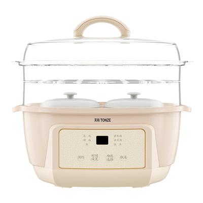 天际1.8L隔水炖电炖盅陶瓷煮粥锅多功能煲汤锅家用熬汤炖锅